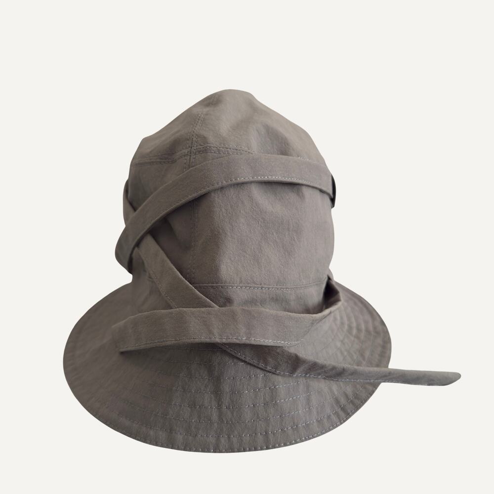 Louis Vuitton Script Logo Bucket Hat Grey Strap Detail Silver Button Virgil SS17 - Picture 3 of 6